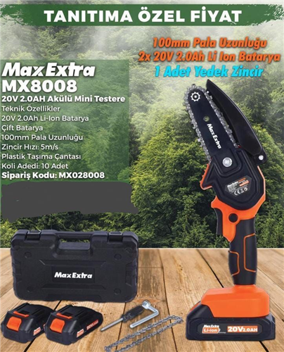 MAX EXTRA MX8008 AKÜLÜ MİNİ TESTERE